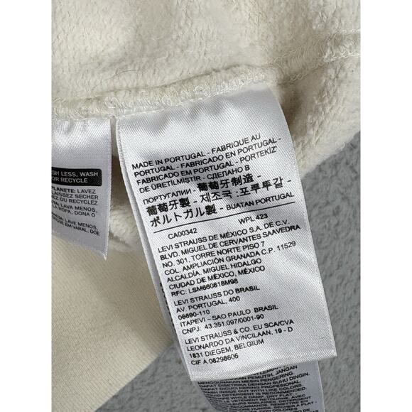 Levis Vintage LVC Bay Meadows Sweatshirt Men’s Medium Ivory Double V Heart Patch - Picture 8 of 10